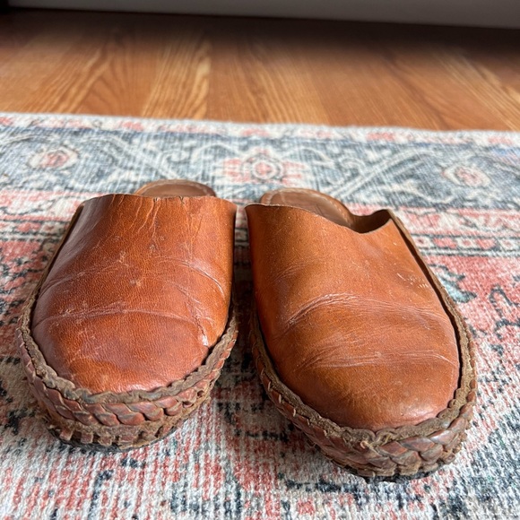 Mohinders women’s slides size 9 brown leather - Picture 2 of 5